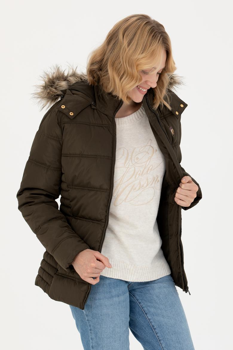 Kadın Açık Haki Mont - 50270658047