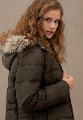 Kadın Açık Haki Mont - 50270658047