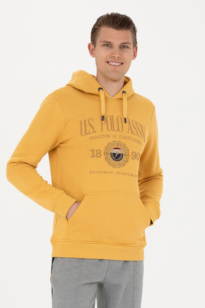 Erkek Hardal Sweatshirt