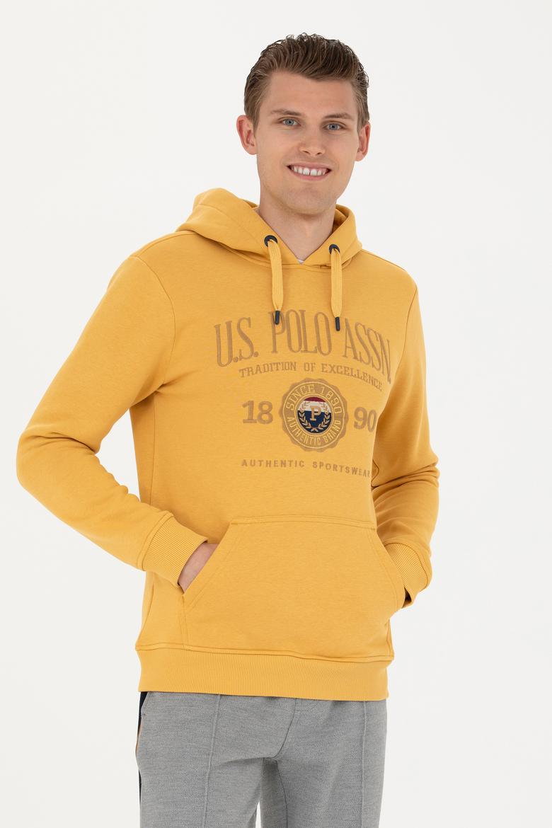 Erkek Hardal Sweatshirt
