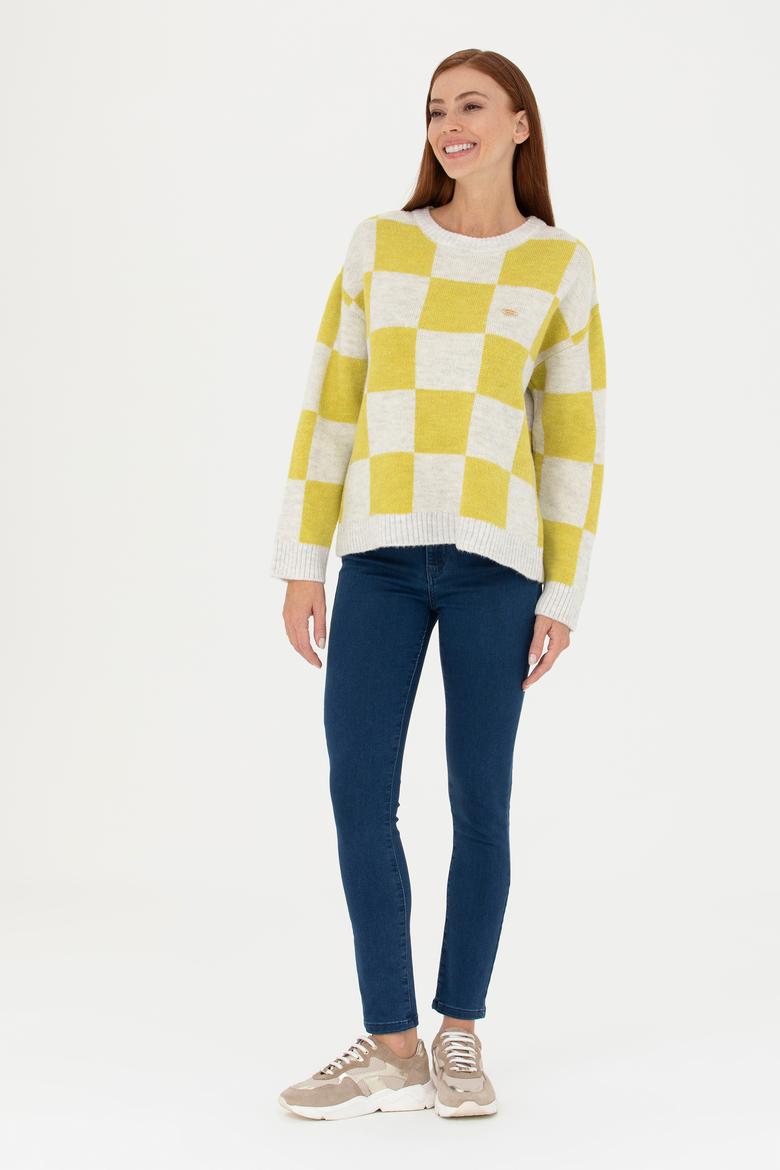 Kadın Koyu Mavi Jean Pantolon - 50271461004