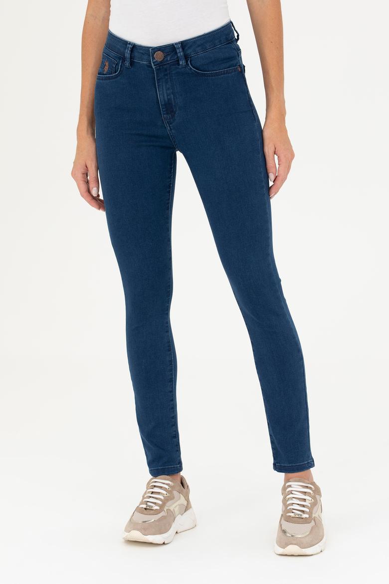 Kadın Koyu Mavi Jean Pantolon - 50271461004