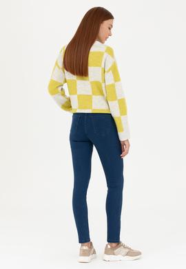 Kadın Koyu Mavi Jean Pantolon - 50271461004