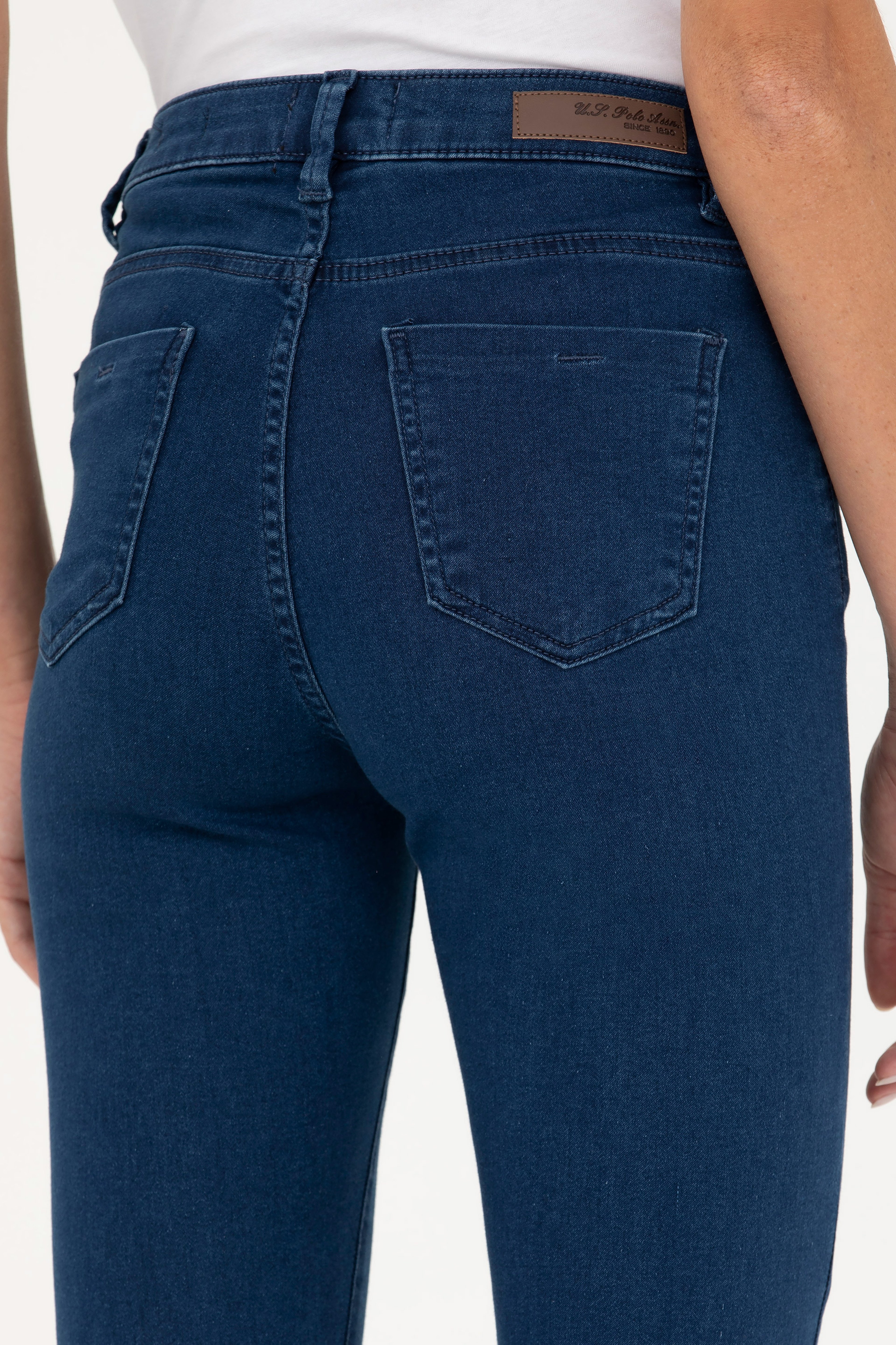 Kadın Koyu Mavi Jean Pantolon