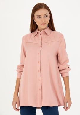 Kadın Pudra Uzun Kollu Gömlek - 50271426020