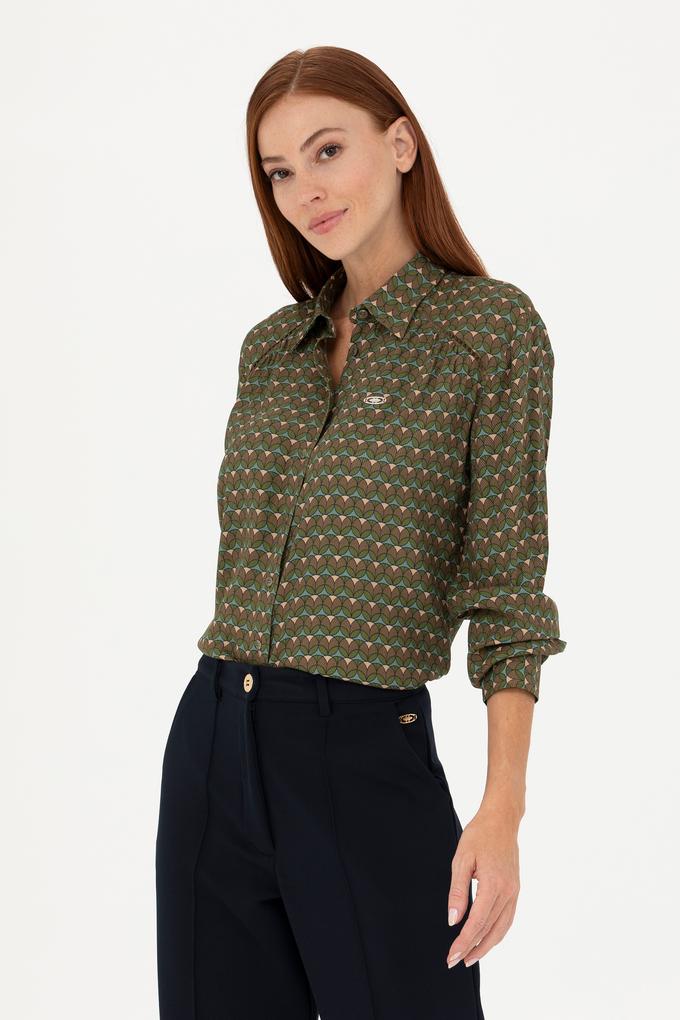 Kadın Yeşil Uzun Kollu Gömlek