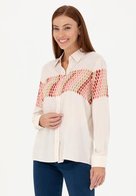 Kadın Taş Uzun Kollu Gömlek - 50272275012