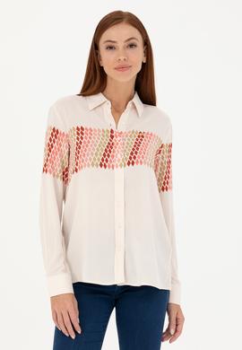 Kadın Taş Uzun Kollu Gömlek - 50272275012