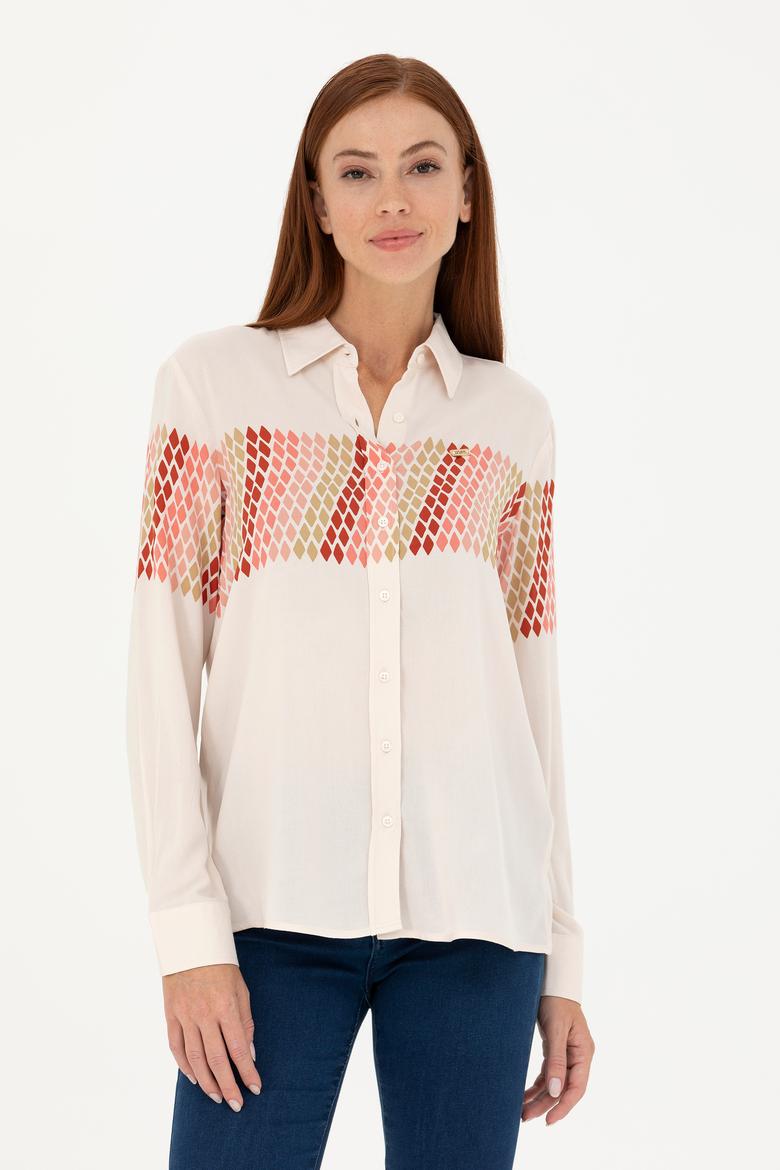 Kadın Taş Uzun Kollu Gömlek - 50272275012