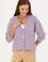 Kadın Lila Triko Hırka
