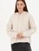 Kadın Krem Kapüşonlu Kazak