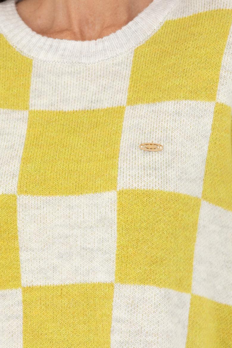 Kadın Fıstık Yeşili Bisiklet Yaka Kazak - 50270426001