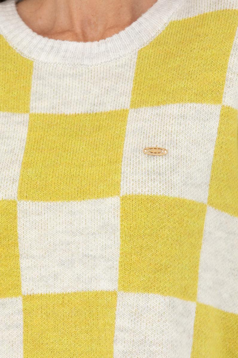 Kadın Fıstık Yeşili Bisiklet Yaka Kazak