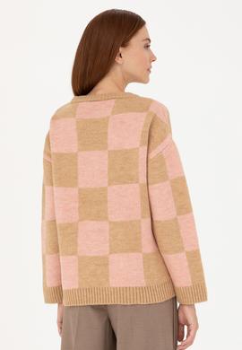 Kadın Kum Bisiklet Yaka Kazak - 50270426010