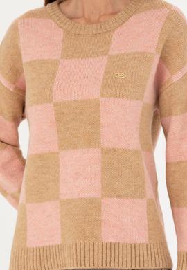 Kadın Kum Bisiklet Yaka Kazak - 50270426010