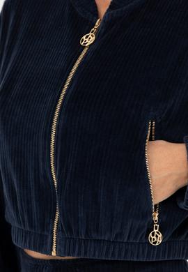 Kadın Lacivert V Yaka Sweatshirt - 50271608006