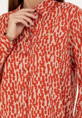 Kadın Kiremit Uzun Kollu Gömlek - 50271512011