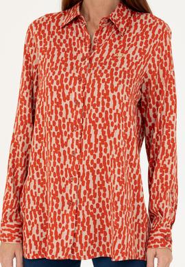 Kadın Kiremit Uzun Kollu Gömlek - 50271512011