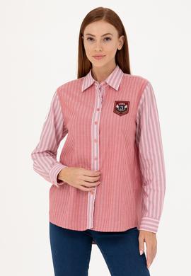 Kadın Kırmızı Uzun Kollu Gömlek - 50271828002