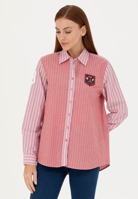 Kadın Kırmızı Uzun Kollu Gömlek - 50271828002