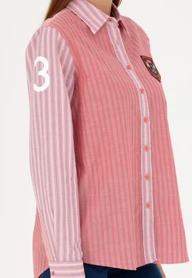 Kadın Kırmızı Uzun Kollu Gömlek - 50271828002