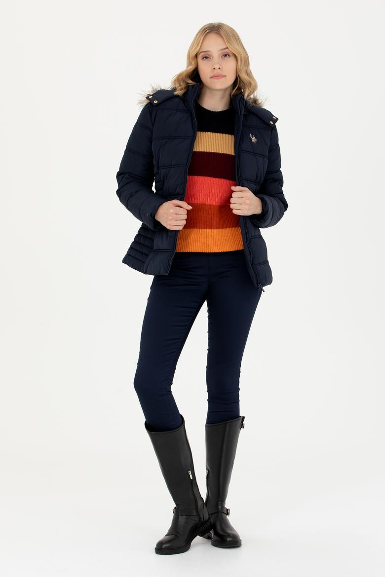 Kadın Lacivert Mont - 50270658004