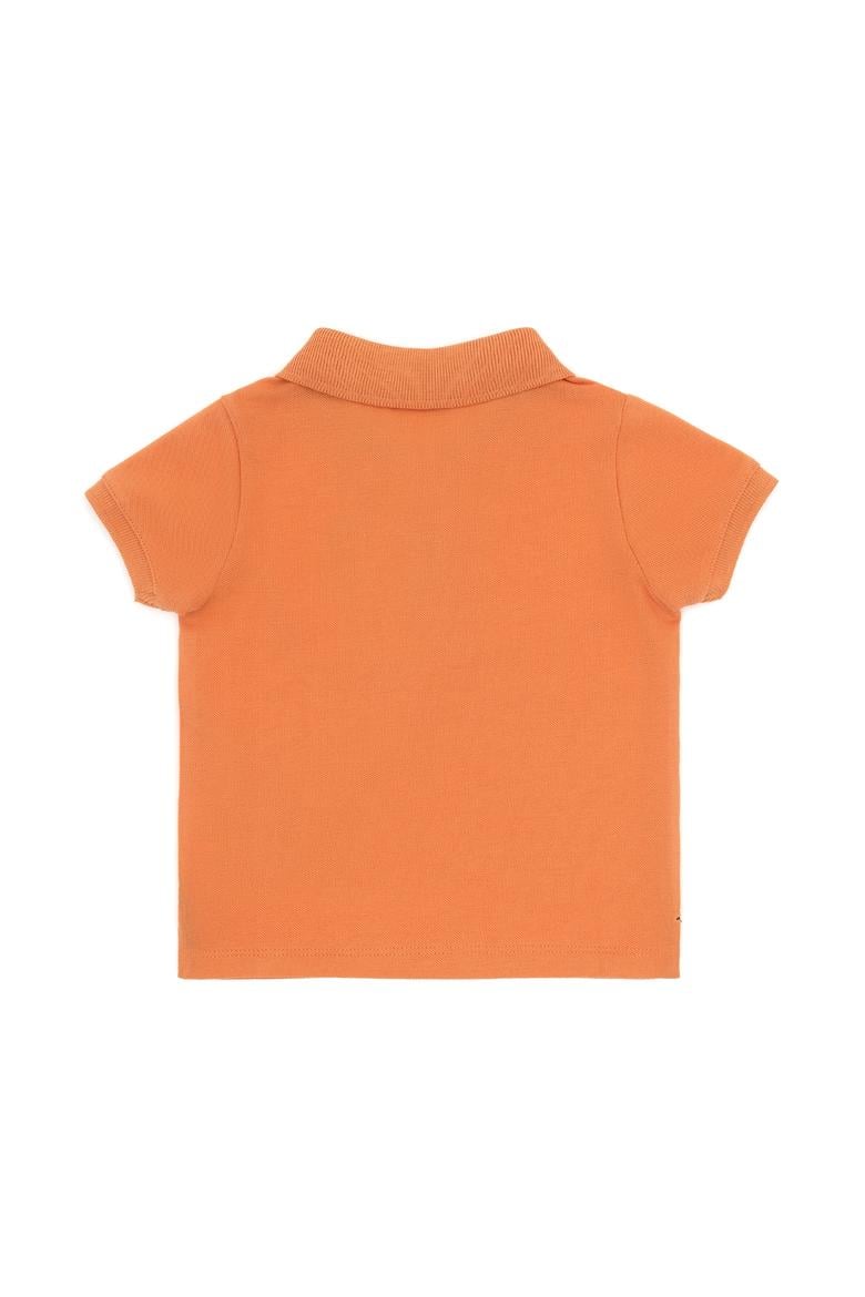 Erkek Bebek Turuncu Basic Polo Yaka Tişört - 50265996169