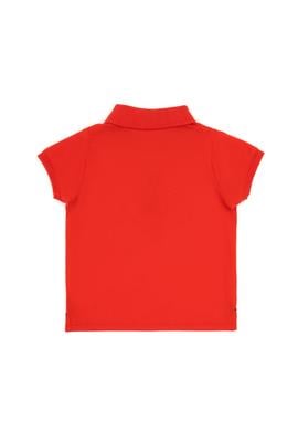 Erkek Bebek Kırmızı Basic Polo Yaka Tişört - 50265996172