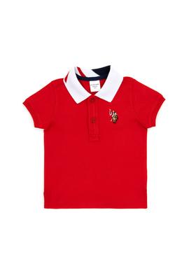 Erkek Bebek Kırmızı Basic Polo Yaka Tişört - 50266003078