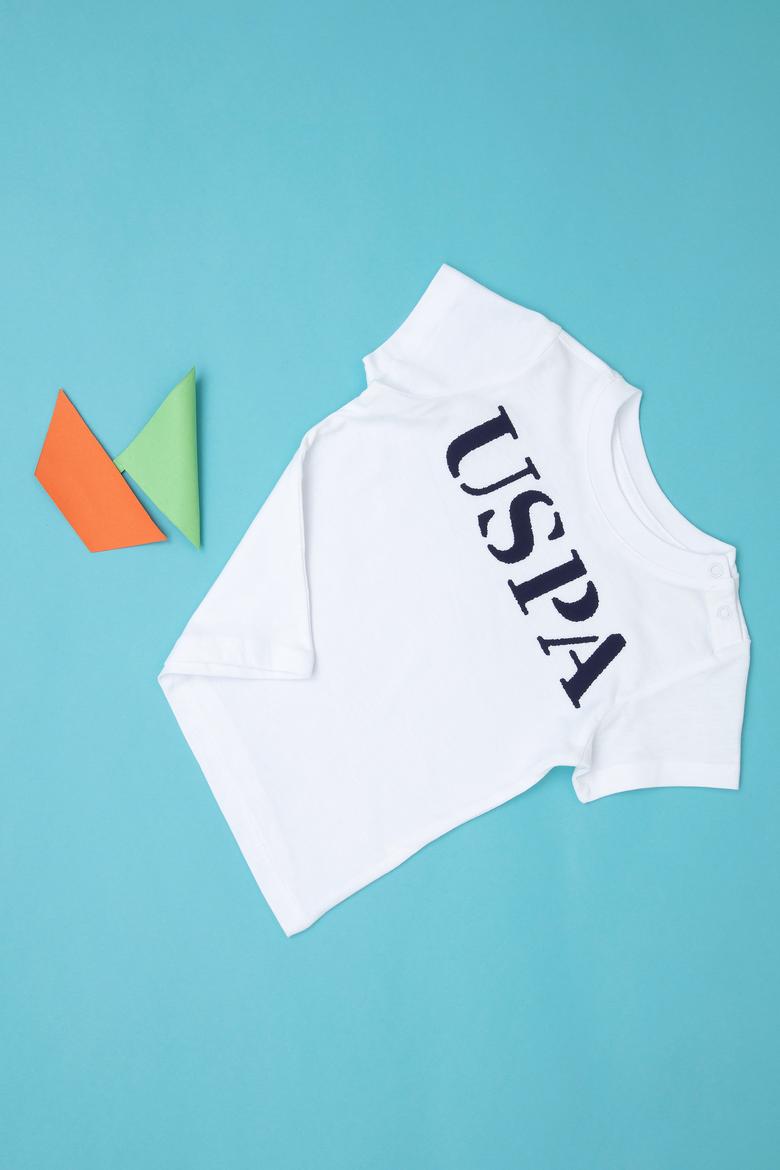 Erkek Bebek Beyaz Basic Tişört