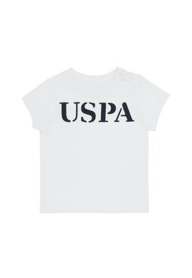 Erkek Bebek Beyaz Basic Tişört - 50266006178