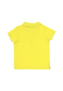 Erkek Bebek Neon Sarı Basic Polo Yaka Tişört - 50265996192