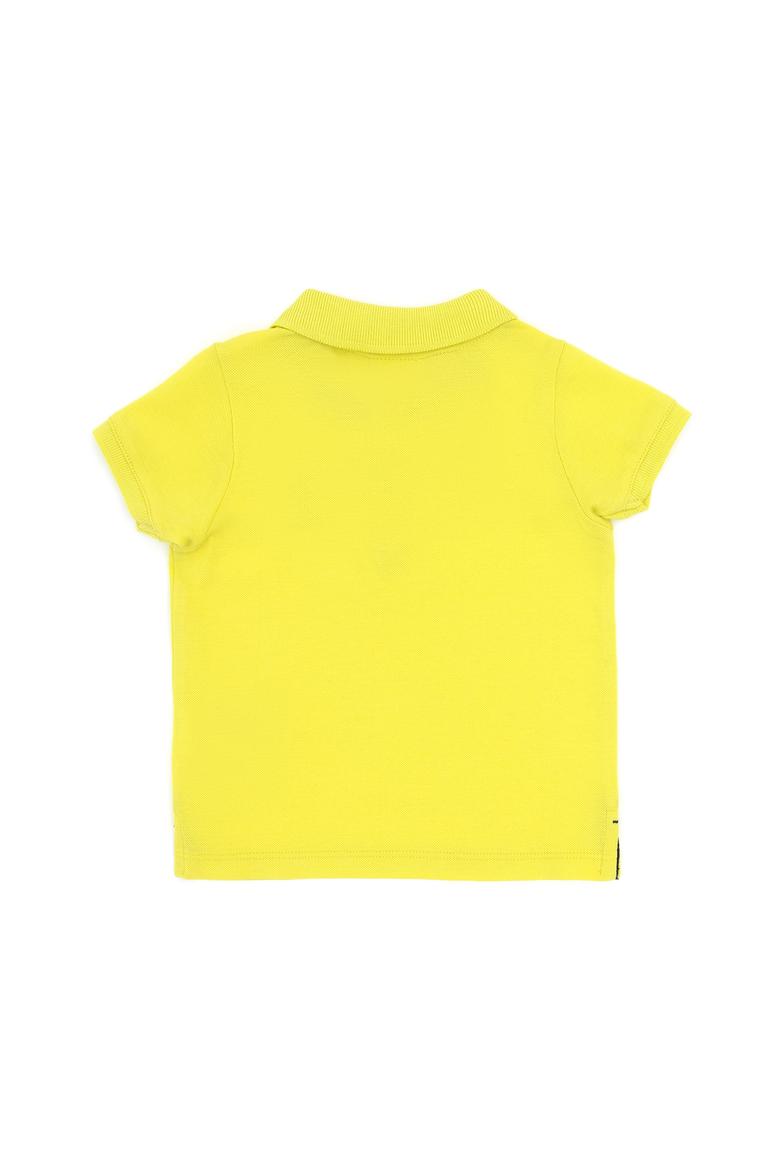 Erkek Bebek Neon Sarı Basic Polo Yaka Tişört - 50265996192