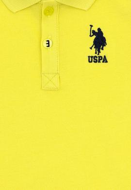 Erkek Bebek Neon Sarı Basic Polo Yaka Tişört - 50265996192