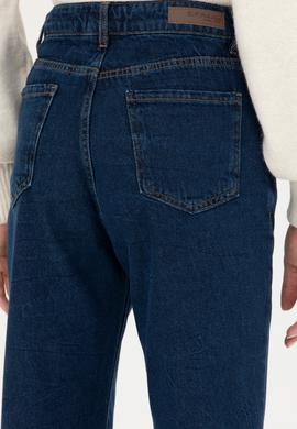 Kadın Koyu Mavi Mom Hight Waist Fit Jean Pantolon - 50272850002