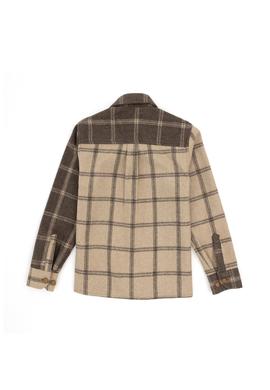 Erkek Çocuk Açık Haki Uzun Kollu Gömlek - 50272427019