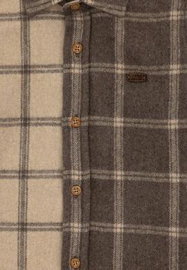 Erkek Çocuk Açık Haki Uzun Kollu Gömlek - 50272427019