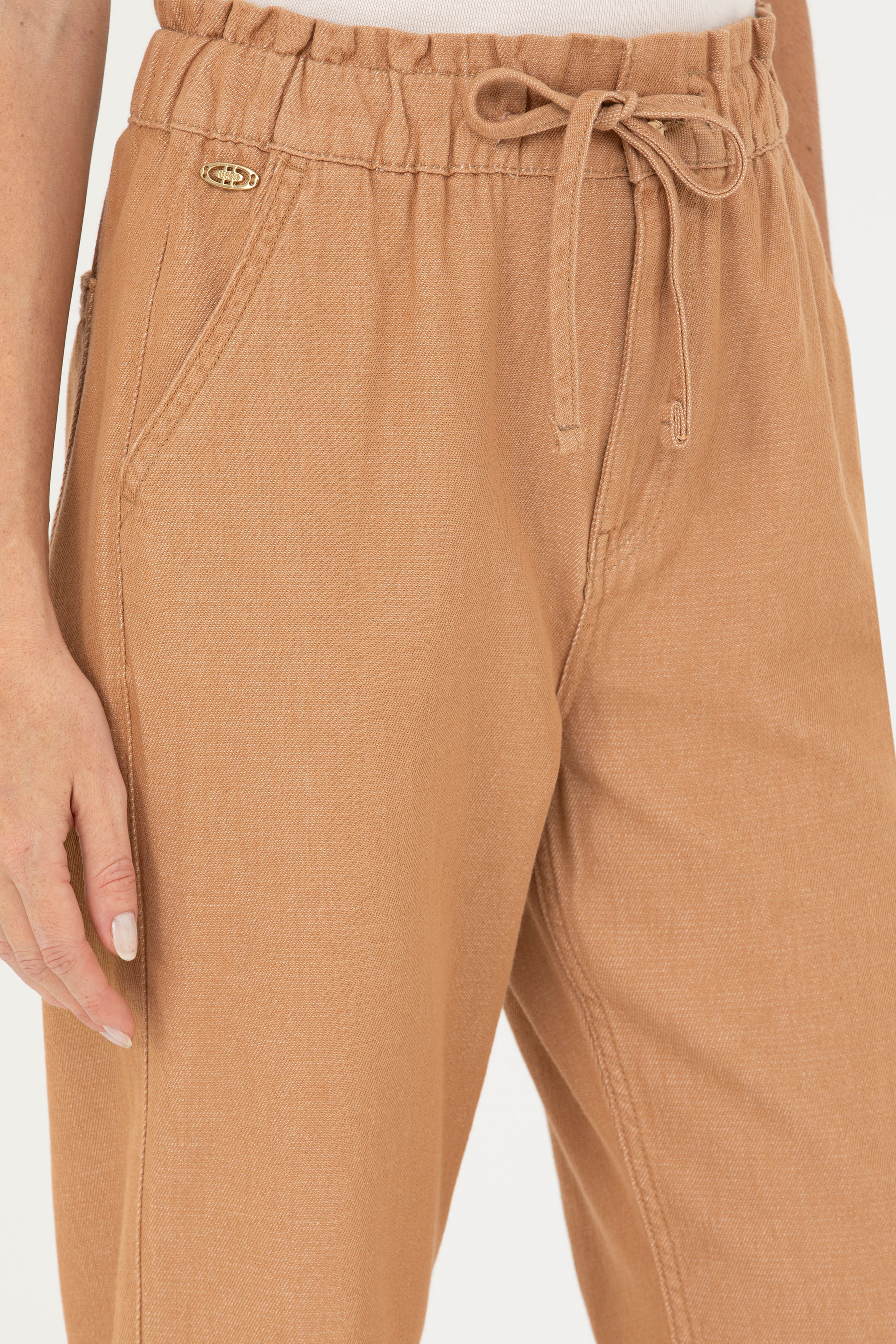 Kadın Camel Jean Pantolon - Image 5