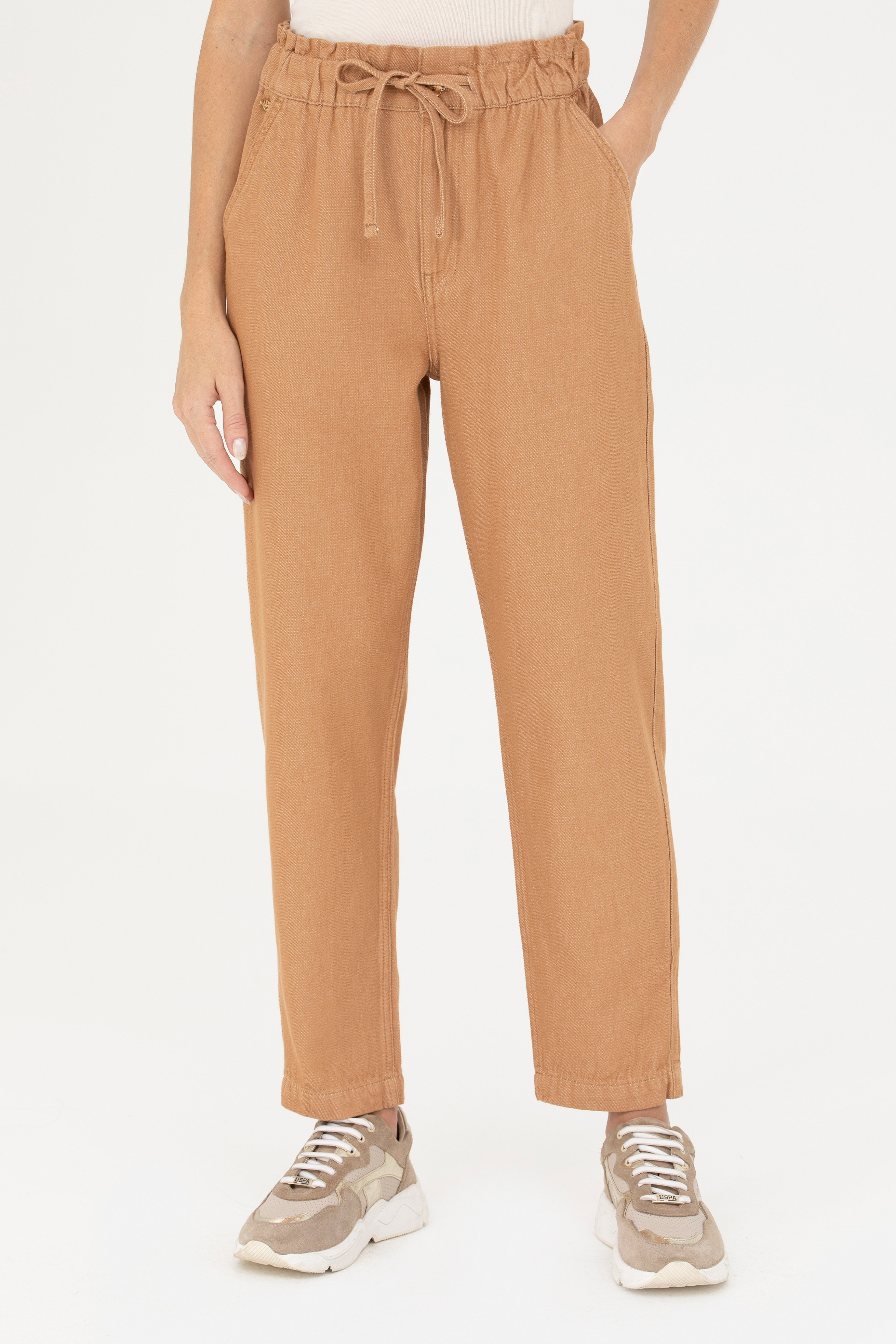 Kadın Camel Jean Pantolon - Image 2