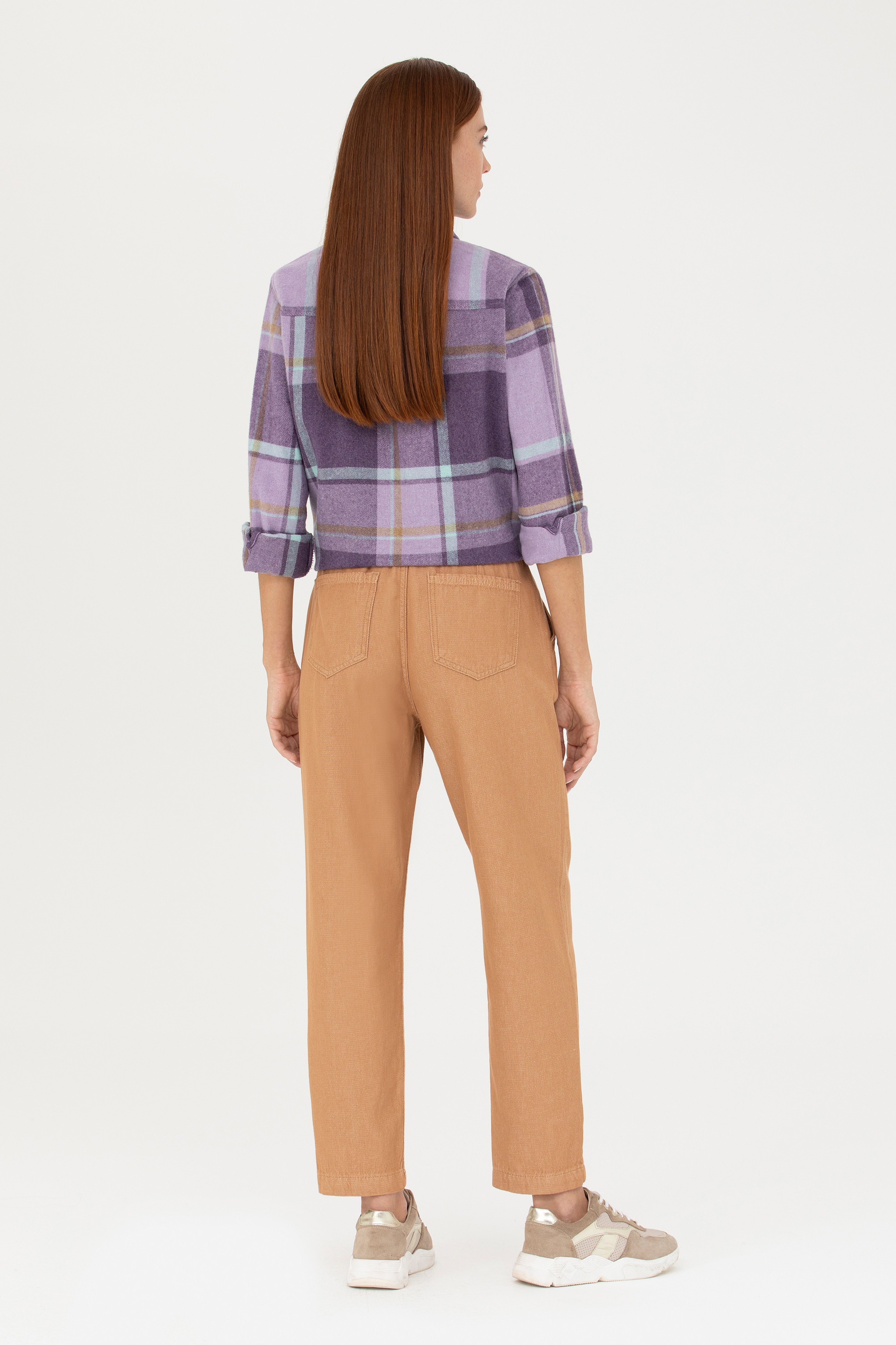 Kadın Camel Jean Pantolon - Image 4
