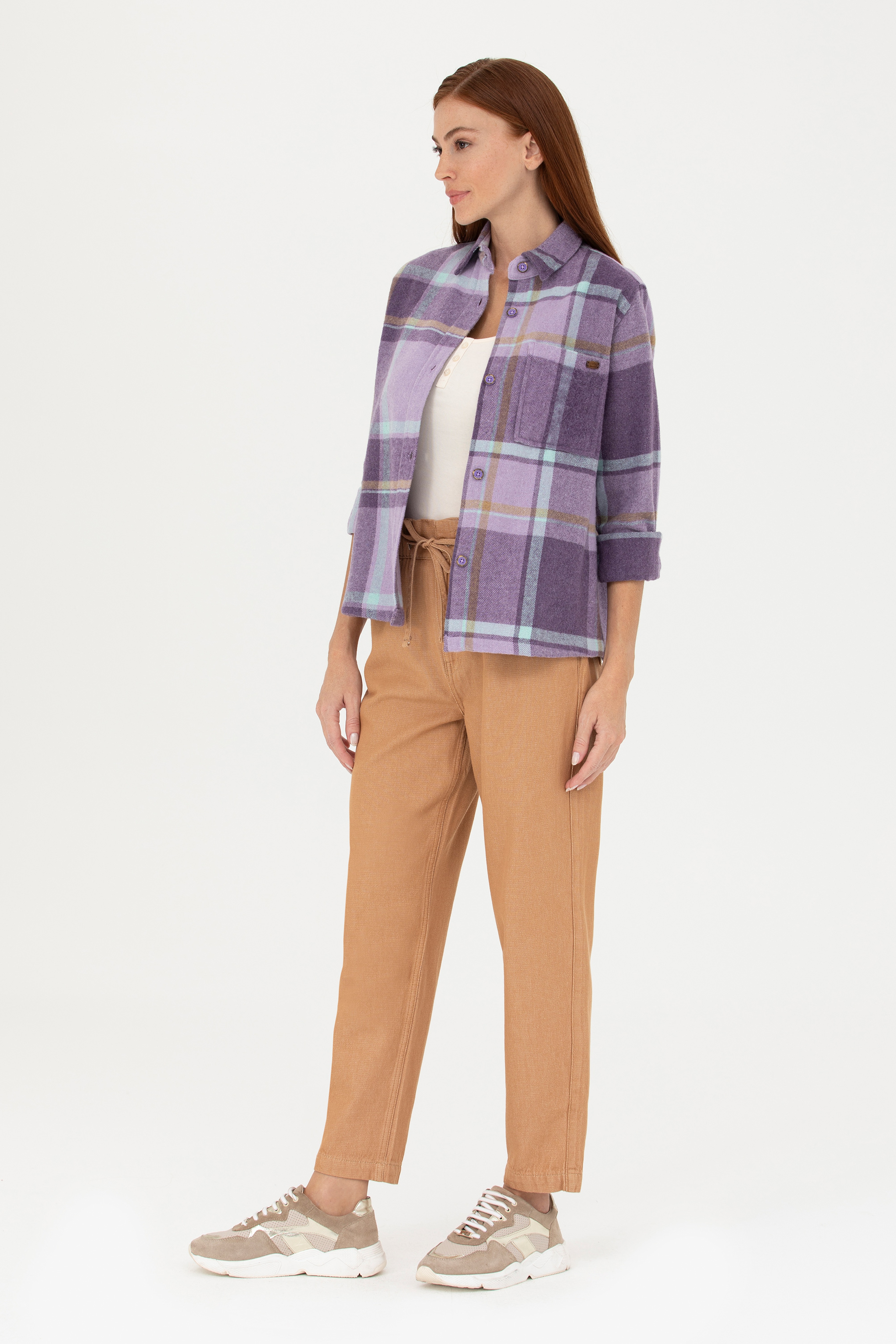 Kadın Camel Jean Pantolon - Image 3