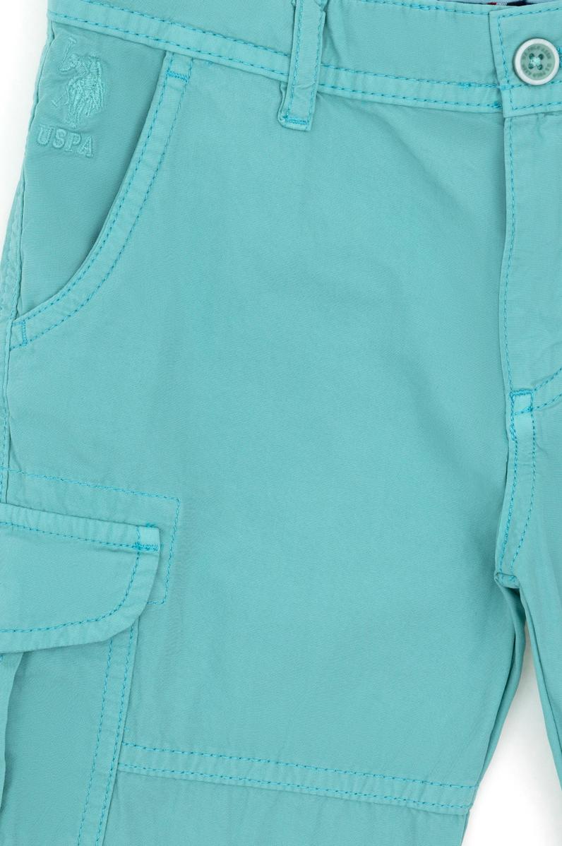 Erkek Çocuk Mint Dokuma Şort