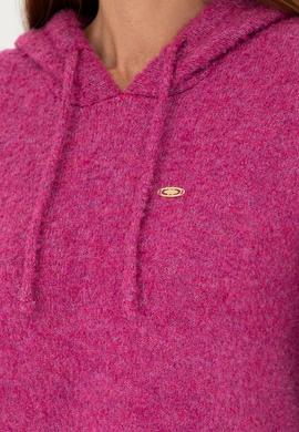 Kadın Menekşe Kapüşonlu Kazak - 50270445020