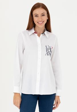 Kadın Beyaz Uzun Kollu Gömlek - 50272190002