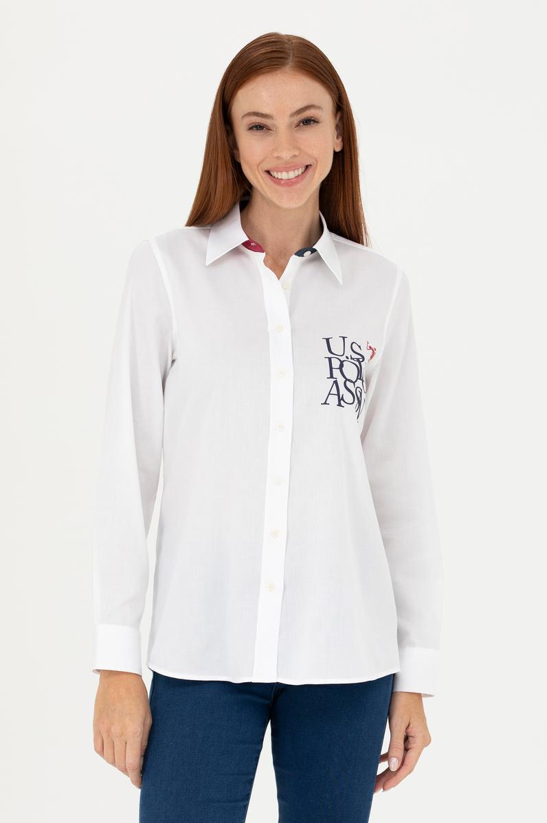 Kadın Beyaz Uzun Kollu Gömlek