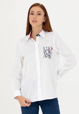 Kadın Beyaz Uzun Kollu Gömlek - 50272190002