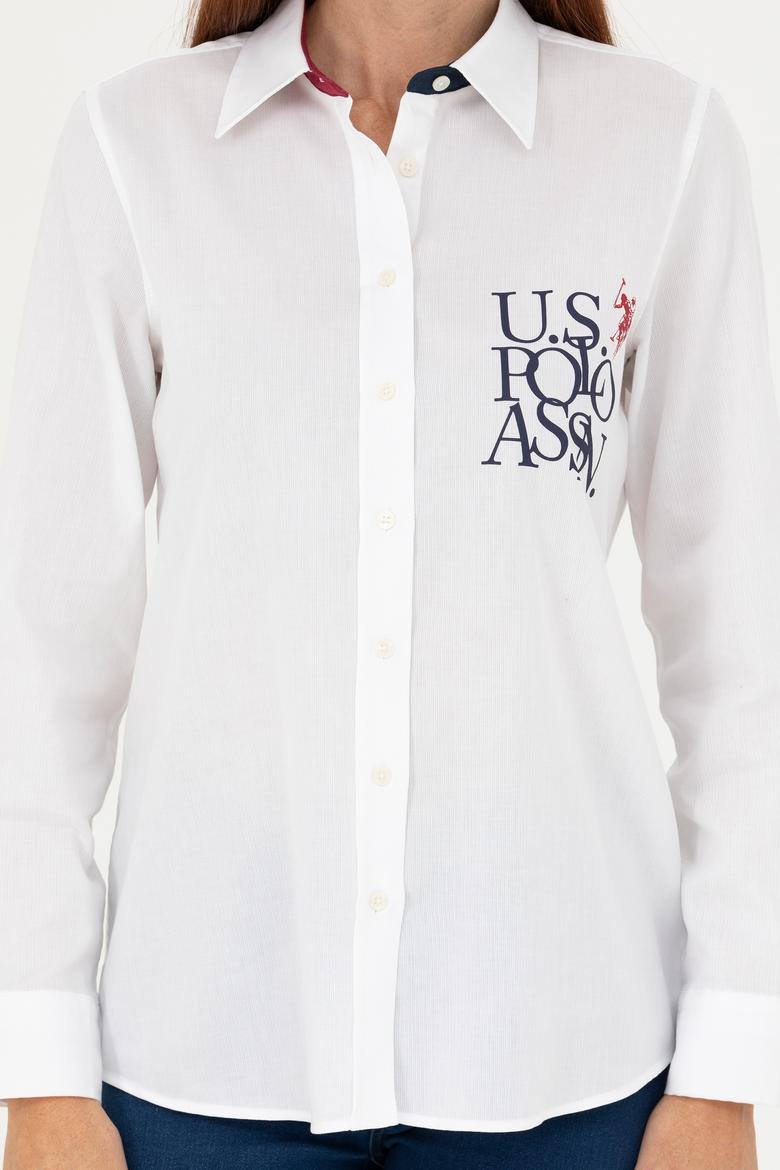 Kadın Beyaz Uzun Kollu Gömlek - 50272190002