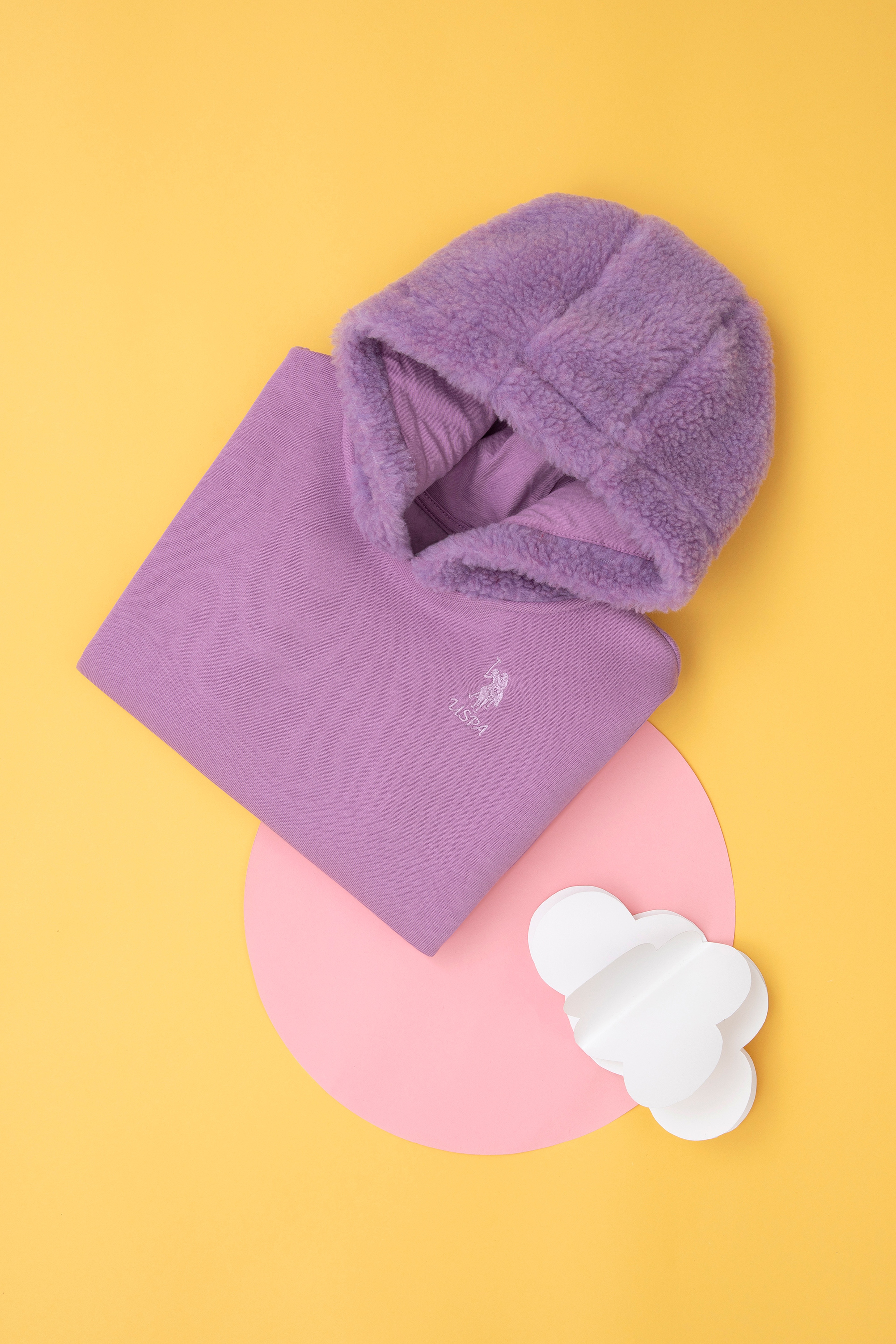 Kız Çocuk Lila Sweatshirt - Image 1