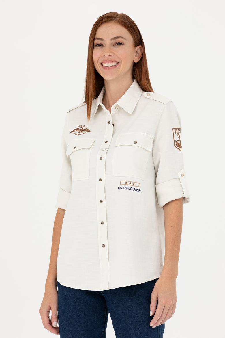 Kadın Taş Uzun Kollu Gömlek - 50271854017