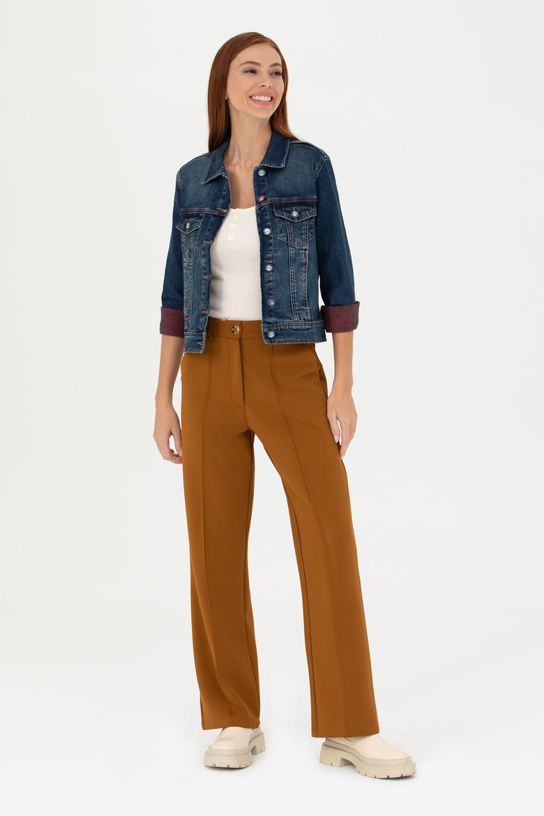 Kadın Koyu Mavi Jean Ceket - 50272260002